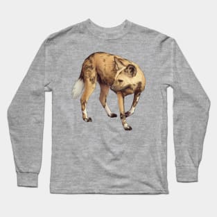 African Wild Dog Long Sleeve T-Shirt